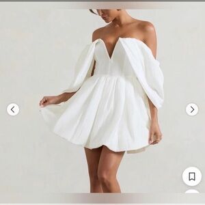 Chic Strapless White Dress